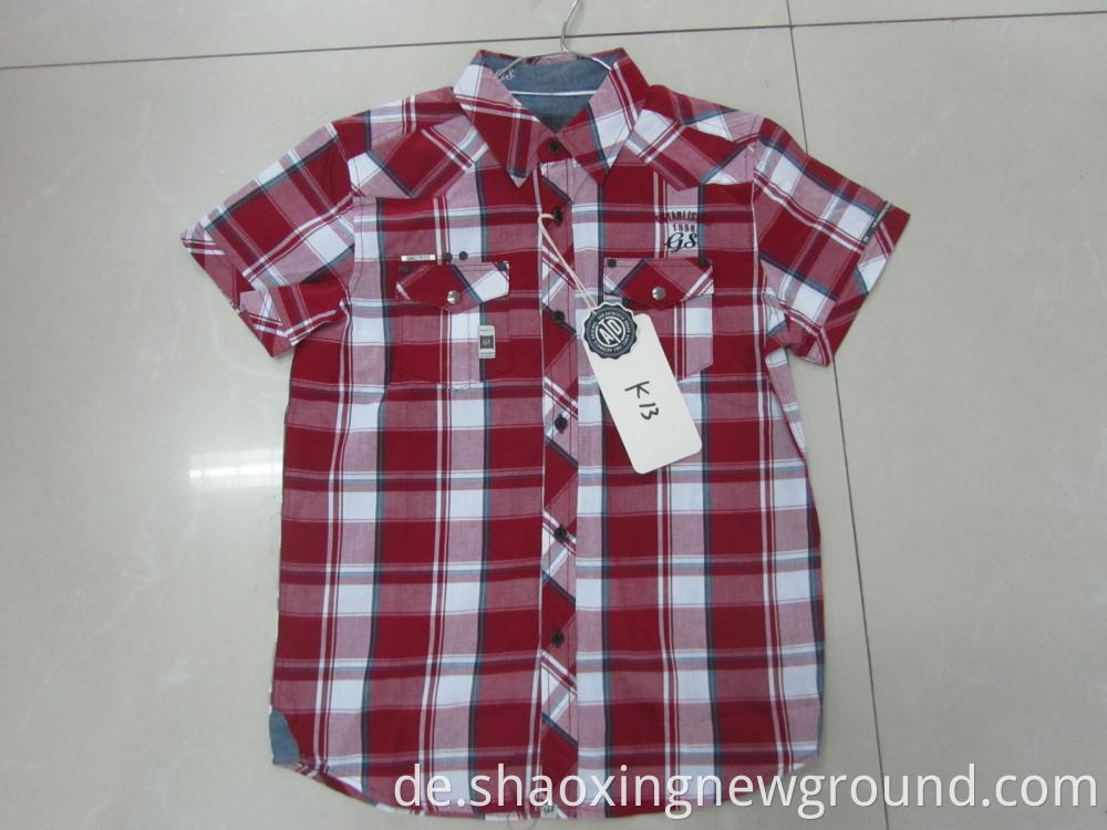 red cotton fashion shirt